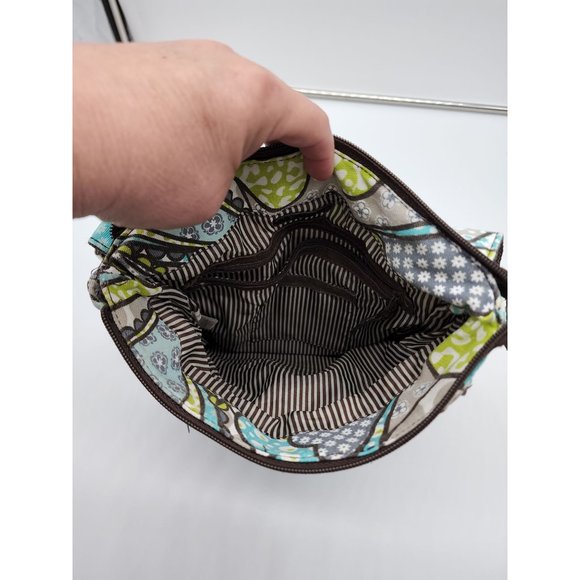 Thirty One Monogramed Cross Body Paisley Print Womens Purse - Picture 4 of 7